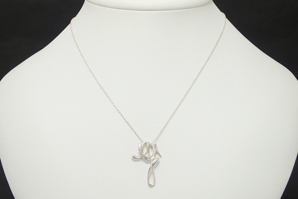TIFFANYCo Tiffany Elsa Peretti Y Necklace Silver